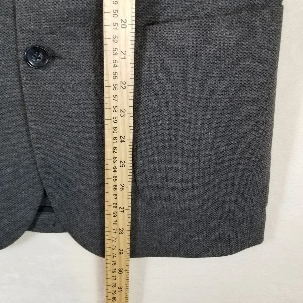 J.Crew Thompson‎ Blazer Mens Small Charcoal Gray Textured Knit Sport Coat Jacket